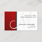 Customiser ce carte de visite de monogramme (Dos)