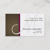 Customiser ce carte de visite monogramme (Dos)