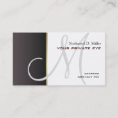 Customiser ce carte de visite monogramme (Dos)