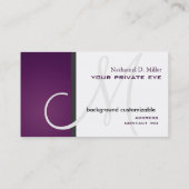 Customiser ce carte de visite monogramme (Dos)