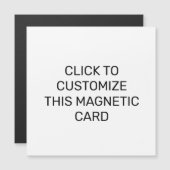 CUSTOMISER CETTE CARTE MAGNÉTIQUE (Devant / Derrière)