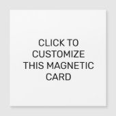 CUSTOMISER CETTE CARTE MAGNÉTIQUE (Devant)