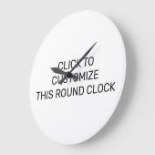 CUSTOMISER CETTE HORLOGE RONDE (Angle)