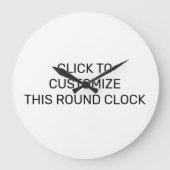 CUSTOMISER CETTE HORLOGE RONDE (Recto)