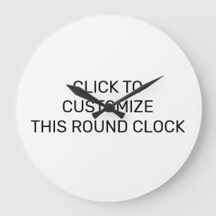 CUSTOMISER CETTE HORLOGE RONDE