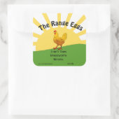 customiser la boîte à oeufs Étiquette libre gamme (Sac)