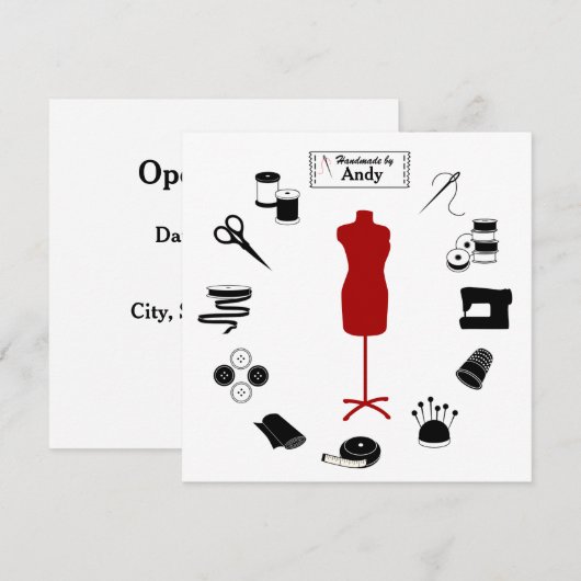 Customiser la carte plat Étiquette (Devant / Derrière)