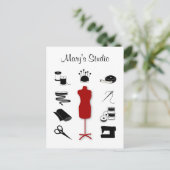 Customiser la carte postale Texte (Debout devant)