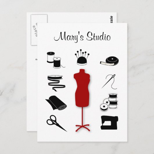 Customiser la carte postale Texte (Devant / Derrière)