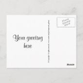 Customiser la carte postale Texte (Dos)