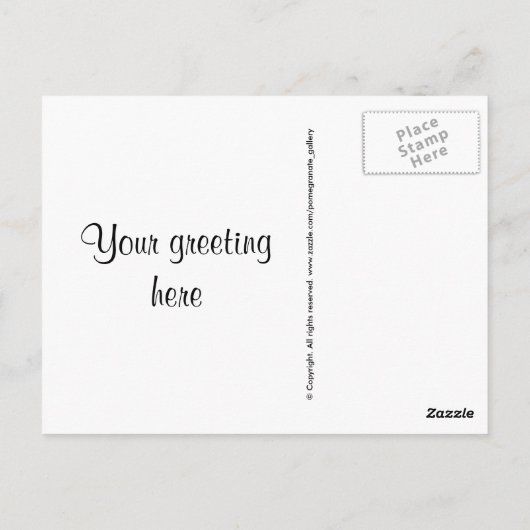 Customiser la carte postale Texte (Dos)