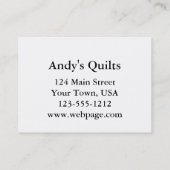 Customiser le Carte de visite Étiquette (Dos)