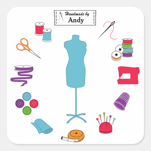 Customiser le Étiquette coudre à droite (Devant)