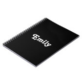 customiser le nom - carnet (Côté gauche)
