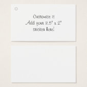 Customiser l'étiquette cadeau vierge (Devant & derrière)