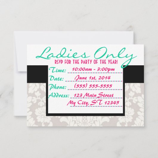 Customiser votre Invitation (Dos)