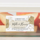 Customisez ce Modèle Étiquette de savon artisanal (Apposé)