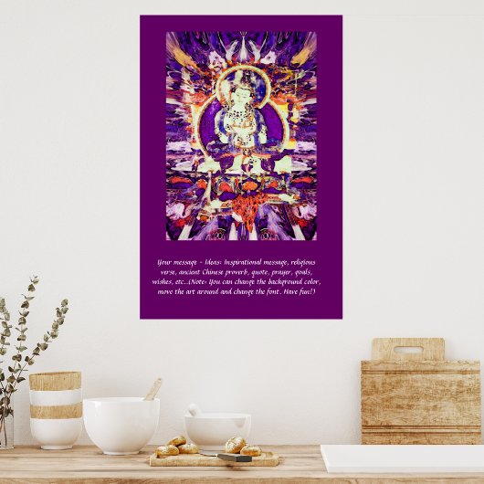 Customisez cette affiche - Happy Buddha (Cuisine)