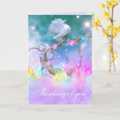 Customisez cette belle carte de voeux Dove (Fleur jaune)