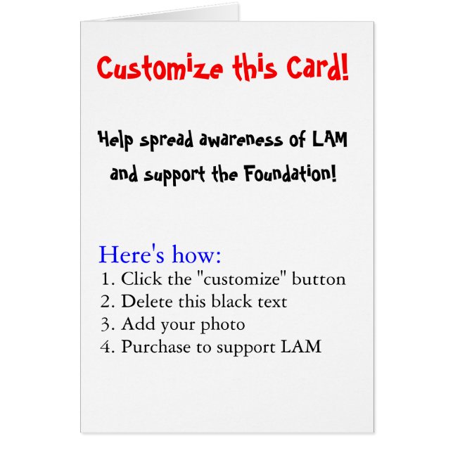 Customisez cette carte ! (Devant)