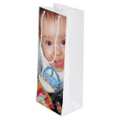 Customisez-le avec vos photos Sac cadeau vin (Dos Angle)