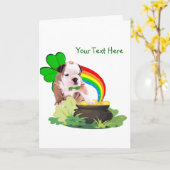 Customisez-le ! Carte du jour de St Patrick de (Fleur jaune)