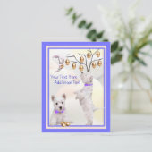 Customisez-le carte postale de Pâques de chiot de (Debout devant)