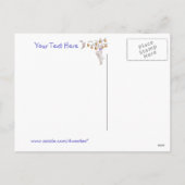 Customisez-le carte postale de Pâques de chiot de (Dos)