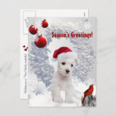 Customisez-le carte postale de souhait de Noël de (Devant / Derrière)