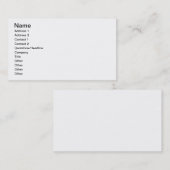 Customisez-le ! Cartes de visite (Devant / Derrière)