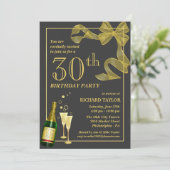 Customisez les 30èmes invitations de fête (Debout devant)
