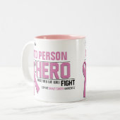 Customisez MA tasse de HÉROS :  Cancer du sein (Devant gauche)