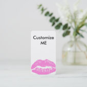 Customisez-MOI ! Carte de visite rose-clair de (Debout devant)