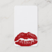 Customisez-MOI ! Carte de visite rouge de lèvres (Devant)