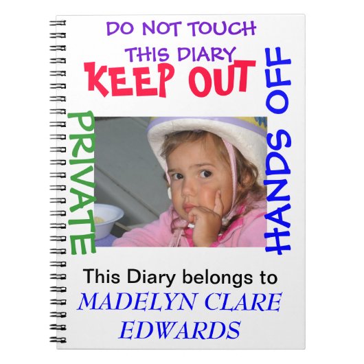 Customisez un journal intime de carnet pour votre (Devant)