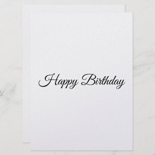 Customisez une carte d'anniversaire (Devant / Derrière)