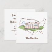 Customisez votre carte d'invitation pour un voyage (Devant / Derrière)