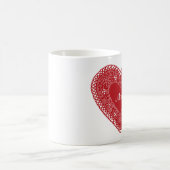 Customisez votre coeur de dentelle Vintage Mug (Centre)