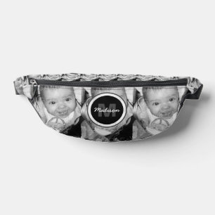 Customisez votre motif photo noir blanc monogramme