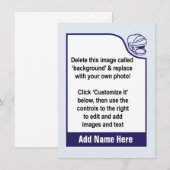 Customisez votre propre carte de commerce de hocke (Devant / Derrière)