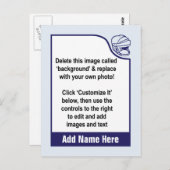 Customisez votre propre carte de commerce de hocke (Devant / Derrière)