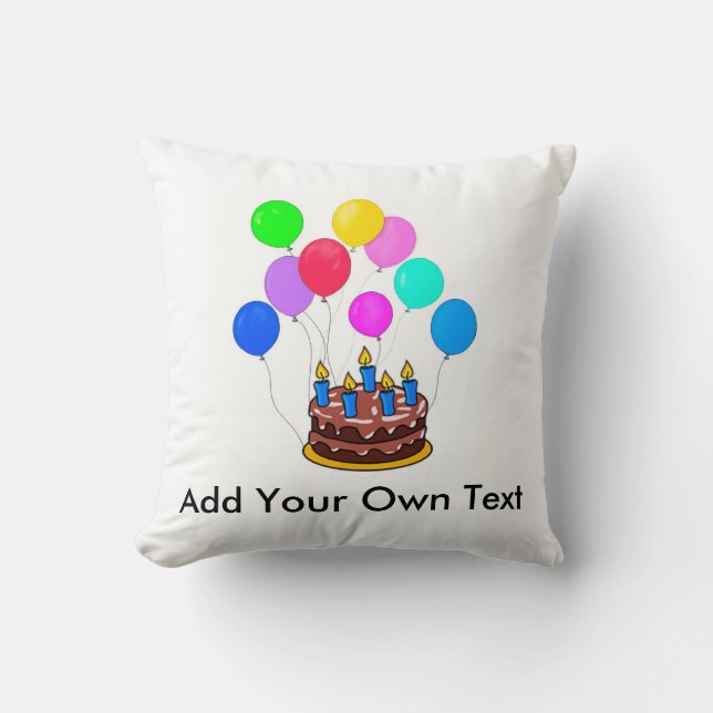 Customisez votre propre coussin d'anniversaire ! (Recto)