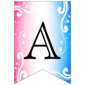 Customisez votre propre - Drapeaux de Bunting rose (Deuxième drapeau)