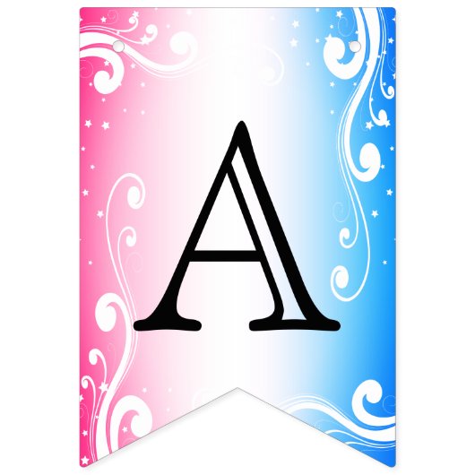 Customisez votre propre - Drapeaux de Bunting rose (Deuxième drapeau)