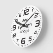 Customisez votre propre horloge murale (quatre gra (Angle)
