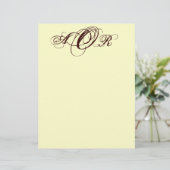 Customisez votre propre papeterie monogramme (Debout devant)