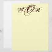 Customisez votre propre papeterie monogramme (Devant / Derrière)