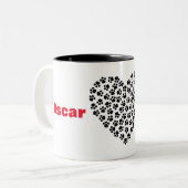 Customisez votre tasse du nom d'animal familier (Devant gauche)