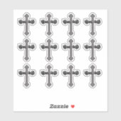 Customisez votre texte - stickers vinyle croisés (Feuille)