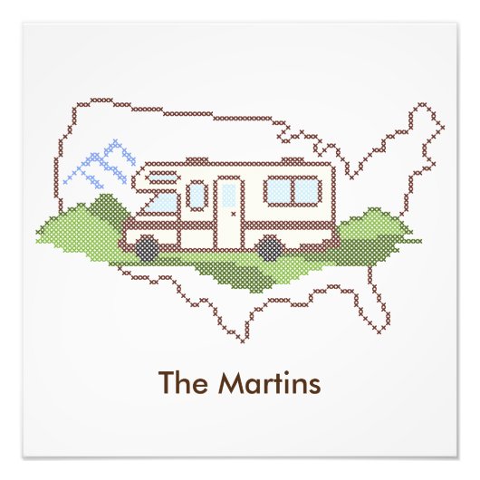 Customisez votre voyage routier USA Poster (Devant)